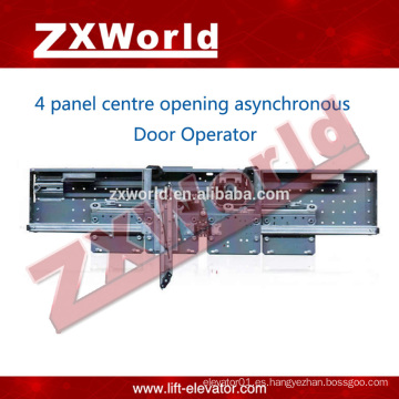 Puertas de cerraduras de elevador / corredera automática Operador de puerta asíncrono Puerta de apertura lateral de 4 paneles